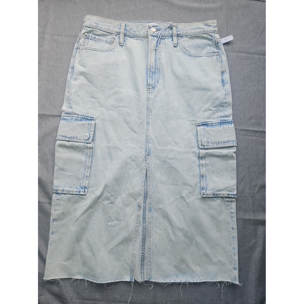 Pistola McKayla Low Slung Cargo Denim Skirt Parasol Wash Size 31 NWT
